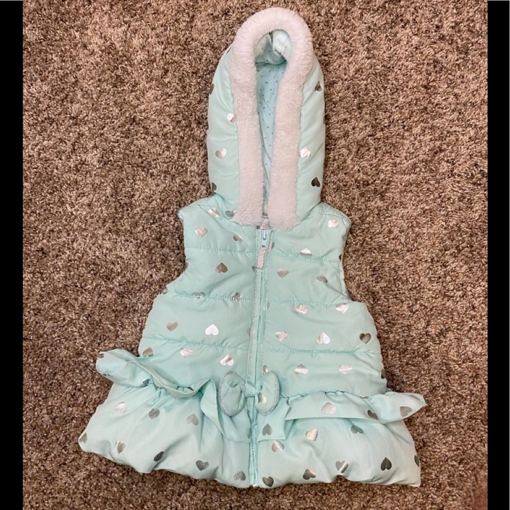 Little Me puffer vest size 12 month
